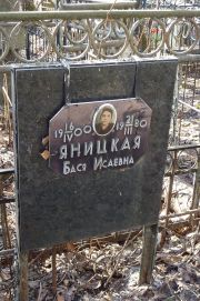 Яницкая Бася Исаевна, Москва, Востряковское кладбище